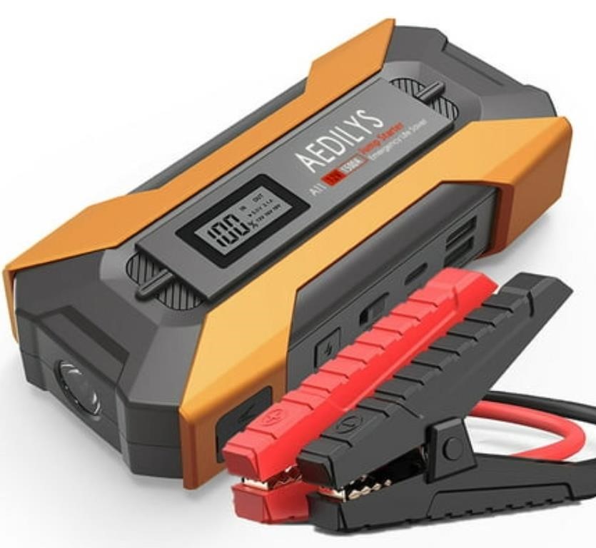 NEW AEDILYS Portable Jump Starter with Battery