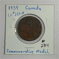 1939  Canada  Commemorative Medal  CH# 253-A