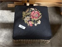 Vintage floral hassock.