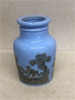 Blue powder jar