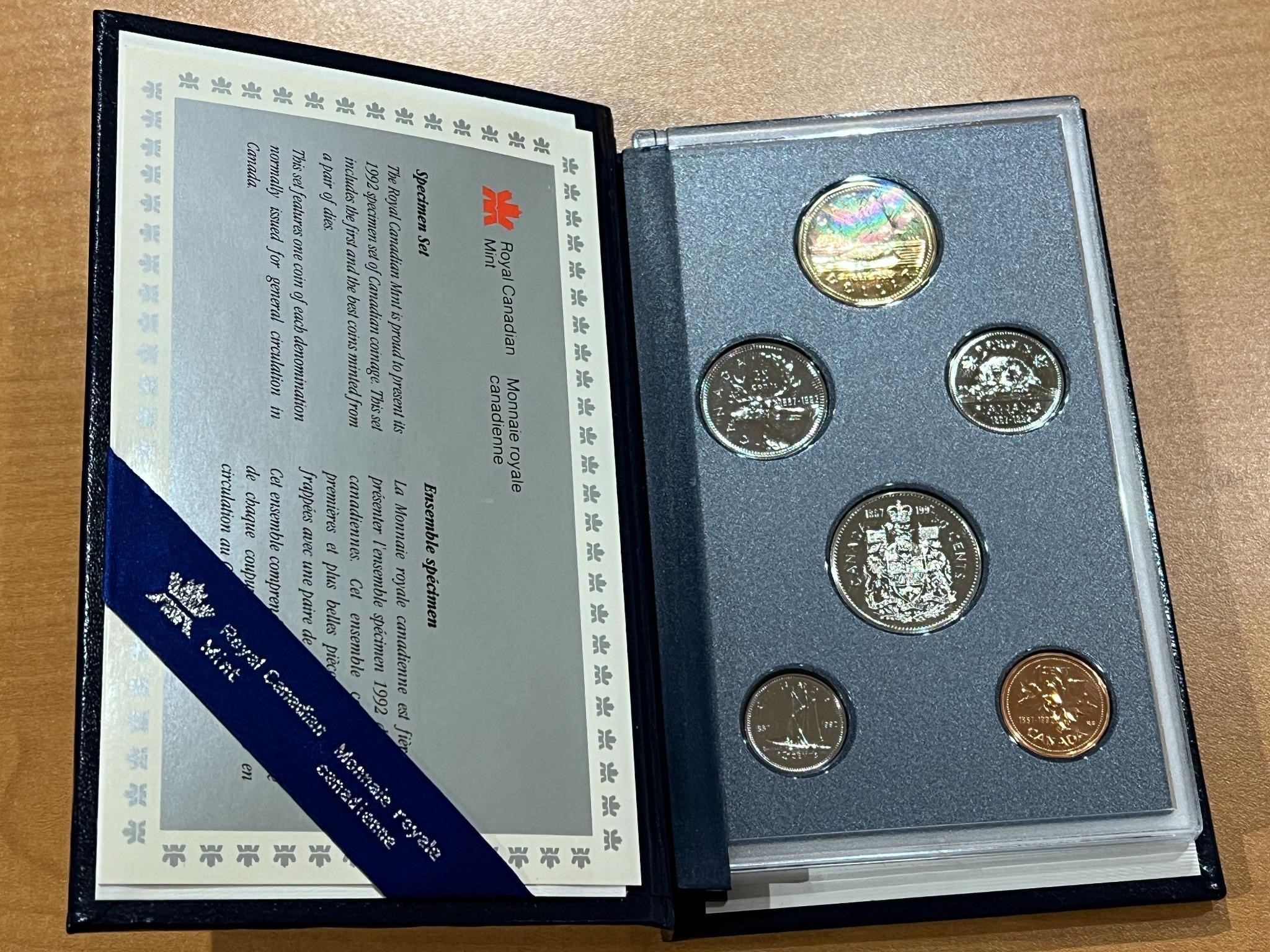 1992 Cdn Specimen Coin Set