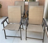 B - LOT OF 4 PATIO CHAIRS (Y16)