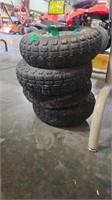 4 HAND TRUCK TIRES & WHEELS