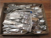 Large Group of Delta Airlines Stainless Flatware