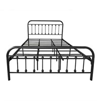 Bed Frame with Headboard and Footboard Single Plat
