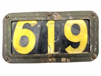 Vintage Metal House Numbers 8.5” x 4.5”