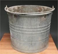 Vintage Galvanized Mop Wringer Bucket