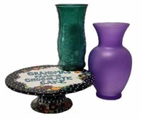 Cake Stand and Vases