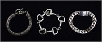 3 Sterling Bracelets