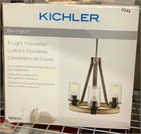 Kichler Barrington 3-Light Chandelier $249 Retail