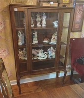 Antique China Cabinet, Queen Anne legs.