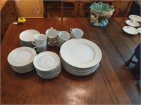 41 pieces Crown Victoria China, Lovelace pattern.