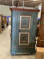 Painted Wood Cabinet- Hand Painted