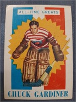 1960-61 Topps NHL Charlie Gardiner Card #32