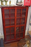 Shelf with Sliding Glass Doors