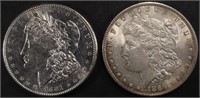 1881-S & 1886 MORGAN DOLLARS AU/BU