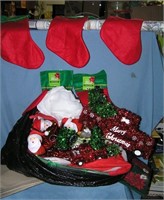 Large bag of vintage Christmas decorations