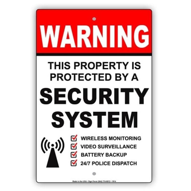 NOTICE: WE HAVE A SECURITY SYSTEM