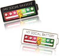 2PCS Social Battery Pin x6