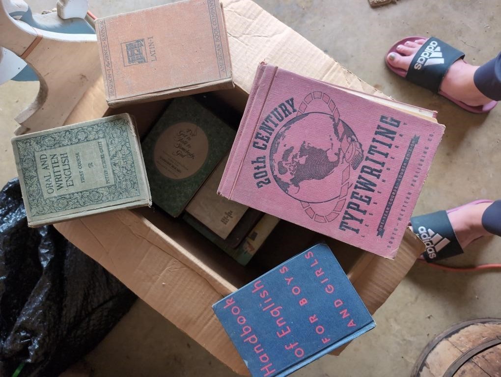 Vintage books & schoolbooks