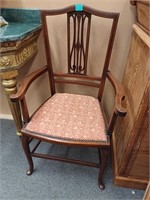 Edwardian Inlaid Mahogany Armchair