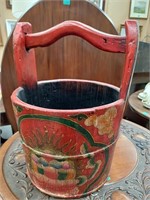 Decorative Oriental Fuel or Water Bucket