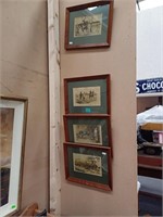 Set of 4 Framed Equestrian Prints