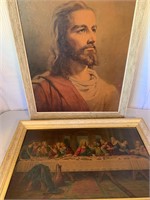 Vintage Framed Religious Pictures