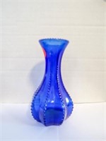 vintage Indiana glass cobalt blue vase
