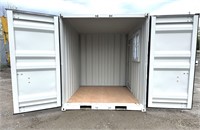 NEUF/NEW: Container 9' x 8' with side door/porte