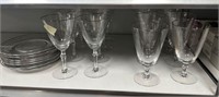 Set of Fostoria Engagement Crystal Stemware and Pl