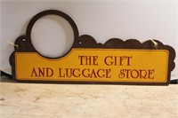 Vintage The Gift & Luggage Store Front Sign