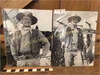 2 very nice John Wayne 11x14" movie prints