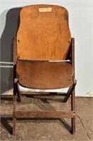 Early 20th Century Wood Folding Chair