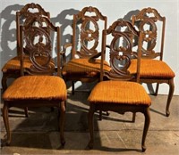 Late 20th Century Queen Anne Style Dining Chairs