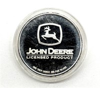 One Troy Ounce .999 Fine Silver John Deere Round