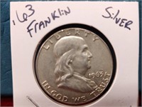 Silver Franklin Half Dollar -1963