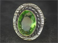 925 stamped gemstone ring size 6