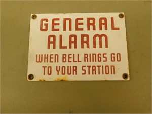 General Alarm Metal Sign - 5 x 7