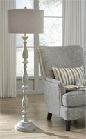 Ashley L235341 Antique White Wash 62" Floor Lamp