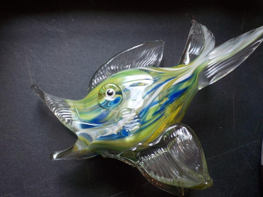 Handblown glass fish