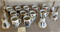 403 - NORMAN ROCKWELL COLLECTIBLE MUGS & BELLS