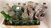 Assorted glass bottles (some local to Winchester,