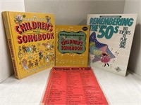 3 songbooks 2 hardcover 1 soft cover