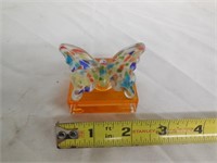 Glass Butterfly Paperweight