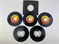 Lot of Beatles 45 RPM Vinyl Records