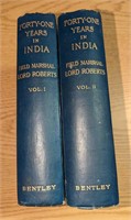 2 Volume Set Forty-One Years In India Hardcovers