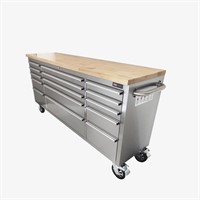 TMG-WB7215S 72" Stainless Steel Rolling Workbench