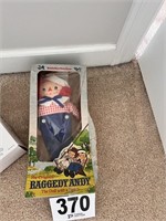 Vintage Raggedy Andy doll in box