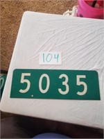 STREET 5035 METAL SIGN
